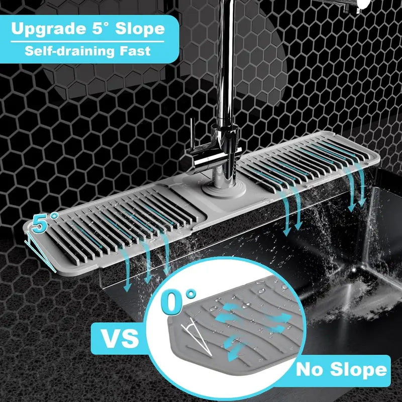 Alisanda Kitchen Sink Splash Guard & Draining Mat