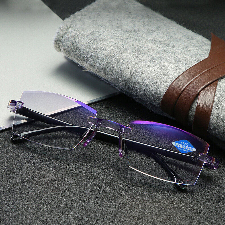 New TAILEDEN Diamond-cut Bifocal Progressive And Anti-Blue Eyewear Ultralight Reading Glasses